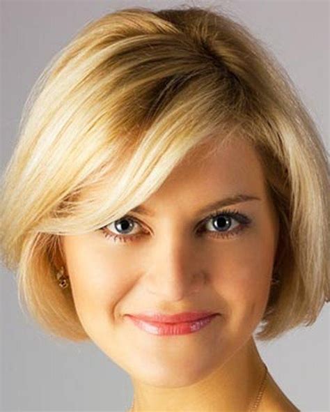 Having thin hair would be done in straight cuts besides textured hairstyles with lots of layers are really elegant. 20 Collection of Short Haircuts For Big Round Face