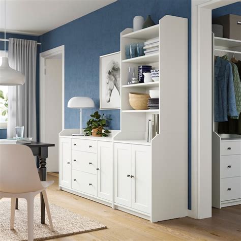 Design and decoration for everyone with just a click! HAUGA Storage combination - white - IKEA