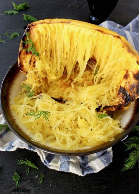 How To Roast Spaghetti Squash Recipe Veggie Society