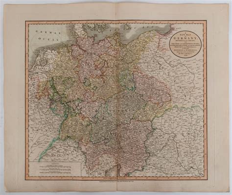 Sold Price John Cary 1755 1835 Maps Of Europe A New Map Of Germany