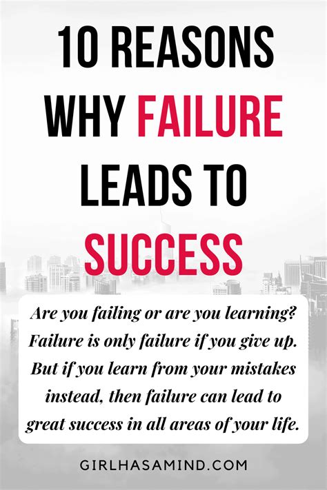 Girl Has A Mind 10 Reasons Why Failure Leads To Success