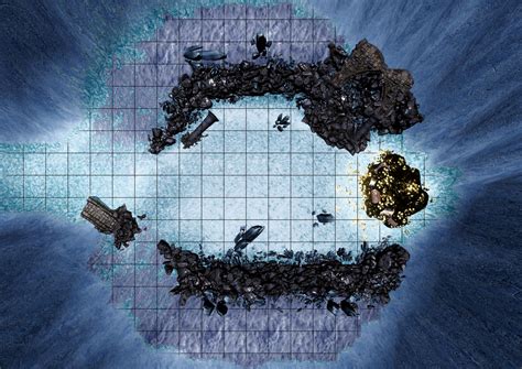 Ice Cavern White Dragon Lair Battlemaps