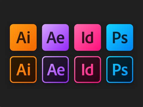 Adobe Icons Photoshop Logo Adobe Illustrator Logo Design Learning