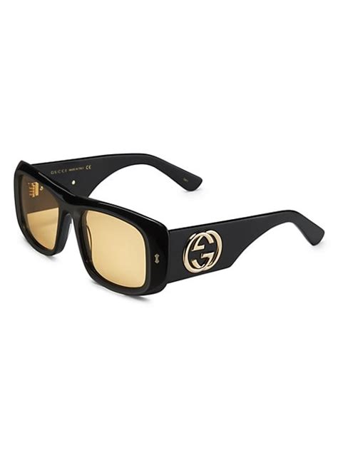 shop gucci 56mm rectangle sunglasses saks fifth avenue