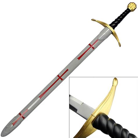 Medieval Crusader Templar Knights Long Sword With Scabbard