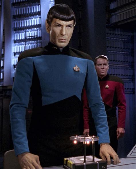 Star Trek Spock And Kirk In Next Generation Uniforms