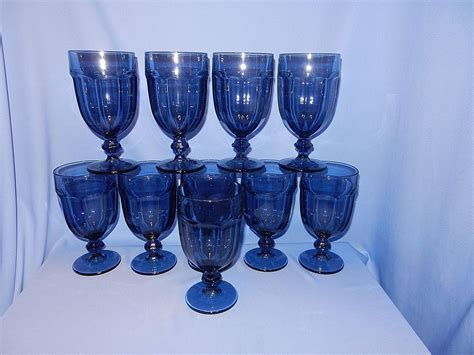 Vintage Libbey Blue Gibraltar Duratuff Ice Tea Glasses Iced Tea Glasses Libbey Vintage