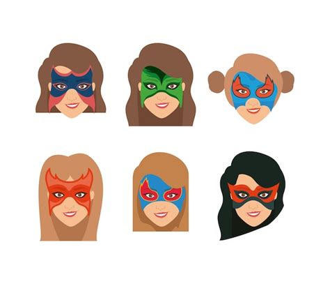 Hero Mask Superhero Masque And Masking Face Cartoon Character