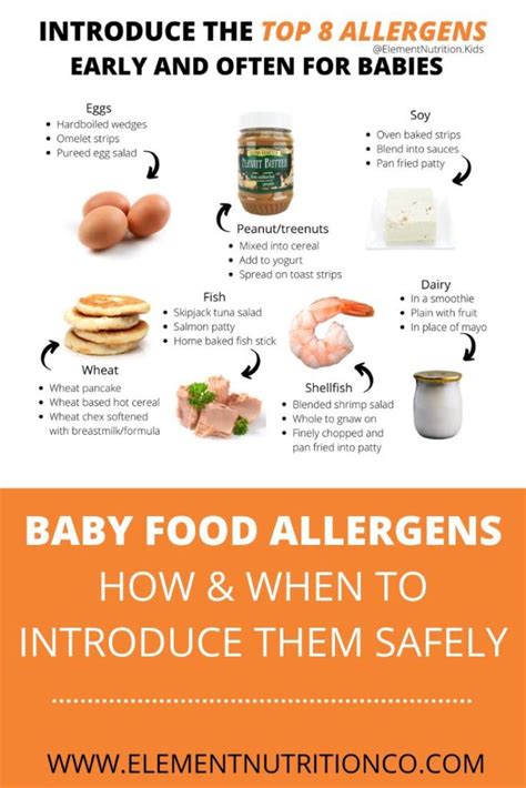 Baby Food Allergens When And How To Offer Them Element Nutrition Co