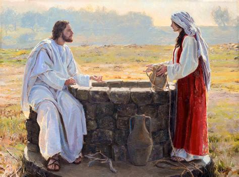 Jesus Christ Speaking To The Samaritan Woman At The Well