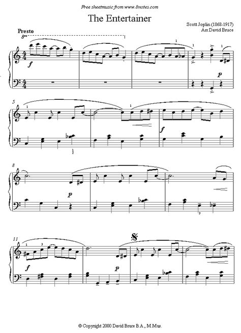 It was then that young scott taught himself music on a piano in a home where his mother worked. Scott Joplin - The Entertainer sheet music for Piano | Sheet music, Piano sheet music free ...