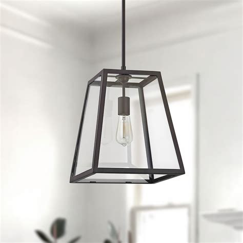 Country Bronze Mini Pendant Light With Square Shade 1168 1 25