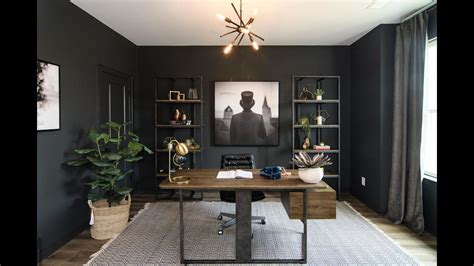 Creating A Masculine Home Office Design For Men Dark And Bold Youtube