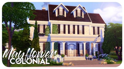 Sims 4 House Build Mayflower Colonial Youtube