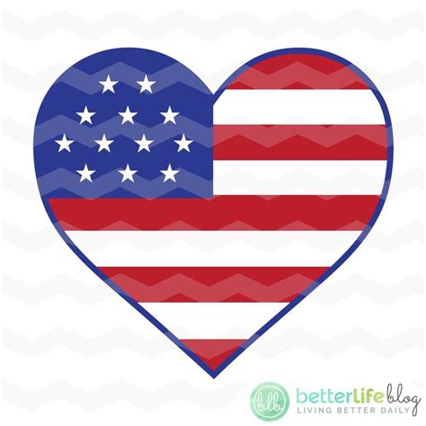 Download American Flag Heart SVG | American flag, Silhouette cameo ...