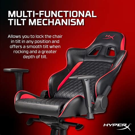 Hyperx Blast Gaming Chair Ergonomic Gaming Chair Leather Upholstery Video Game Chair Red