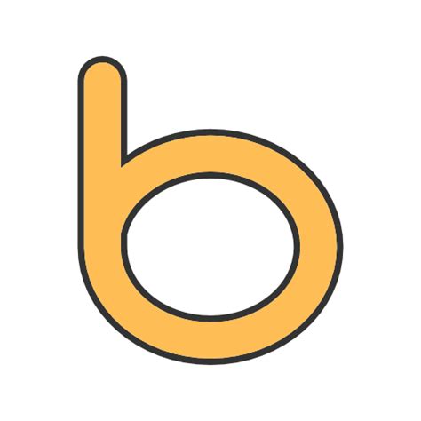 Bing Symbol In Social Media And Logos I Filled Line