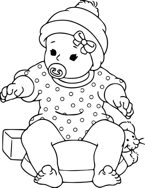 Baby Doll Coloring Page at GetDrawings | Free download