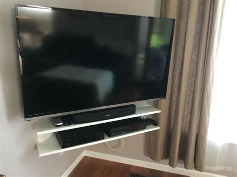 Mounted Tv And Corner Floating Shelf Verlo House To Home