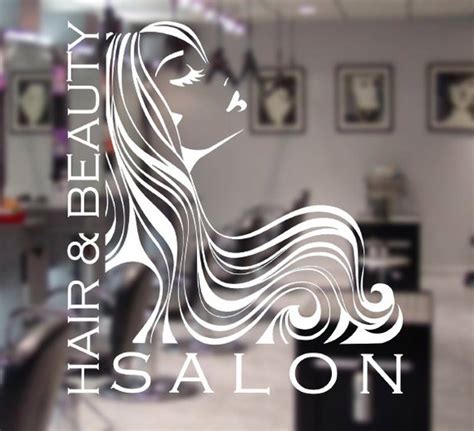 Items Similar To Woman Hair Beauty Salon Window Sign Decal Graphic Shop