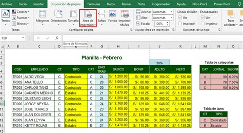 ¿cÓmo Configurar El Área De ImpresiÓn En Excel Excel Contable
