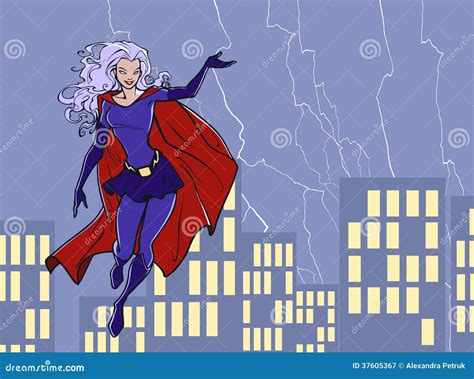 Supergirl Stock Vector Illustration Of Incredible Gesture 37605367