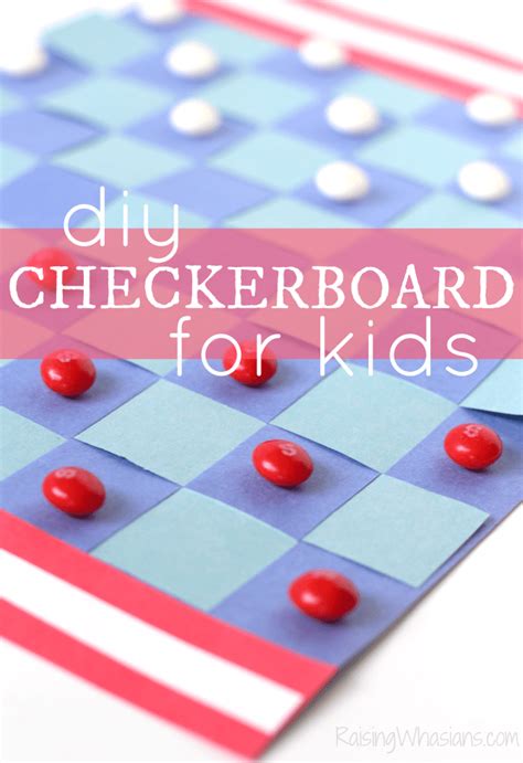Diy Checkerboard For Kids Raising Whasians