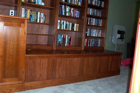 Full Wall Bookcase And Seat Storage Finewoodworking
