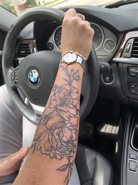 Flower Forearm Tattoo Outer Forearm Tattoo Forearm Flower Tattoo