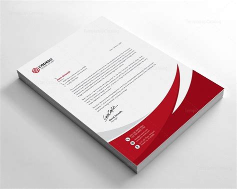 Basically a personal letterhead having supported file formats more than a mere means. Business Letterhead Template with Modern Design 000549 ...
