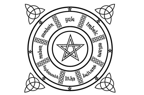 Pagan Wheel Of The Year Svg Cut File By Creative Fabrica Crafts