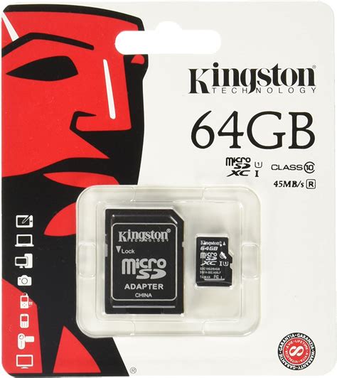 64gb micro sd sdhc memory card incl. Kingston Digital 64 GB microSD Class 10 UHS-1 Memory Card 30MB/s with Adapter - Sunny Print ...