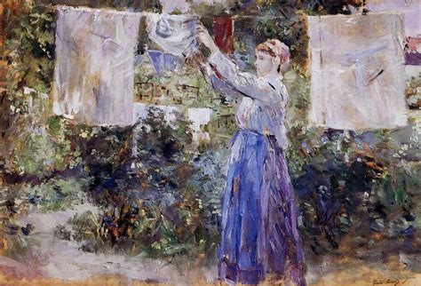 Woman Hanging Out The Wash · 1881 Berthe Morisot Berthe Morisot