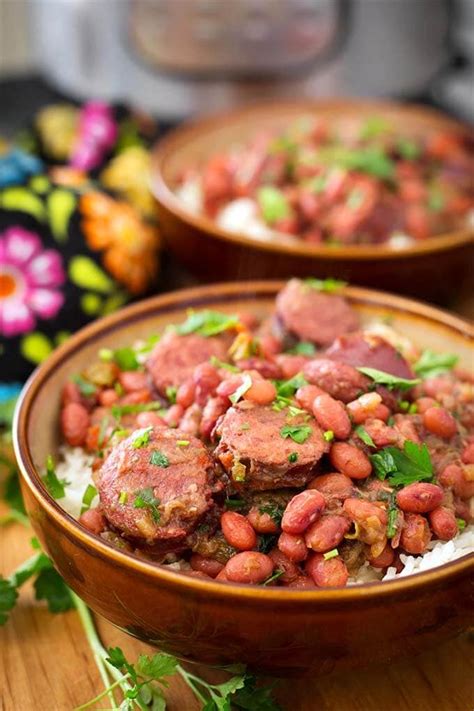 Instant Pot Red Beans And Rice With Sausage Simply Happy Foodie