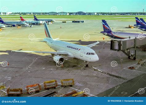 Moscow Airplanes In The Sheremetyevo Airport Editorial Stock Photo