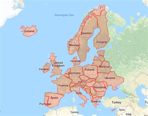 European Borders Map