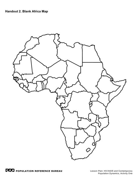 Blank Outline Map Of Africa Printable Printable Maps