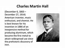 Image result for Charles Hall patented aluminum.