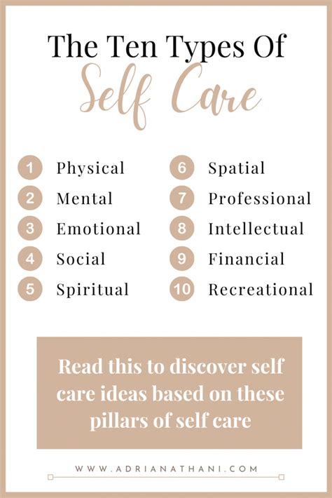 Types Of Self Care How To Practice Them Adriana Thani