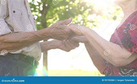 Close Up Grandma And Grandpa Holding Hands Stock Footage Video Of