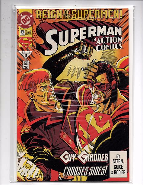 Dc Comics Action Comics 688 Reign Of The Supermen Part 5 Guy Gardner