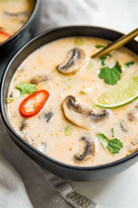 Best Ever Tom Kha Gai Soup Thai Coconut Chicken Soup Recipe