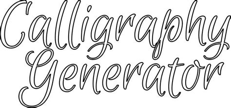 Free Calligraphy Generator Stencil Calligraphy Generator Lettering