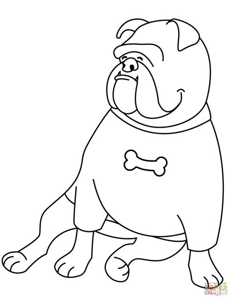 The first few days at their new home are the most stressful and it's essential. Bulldog Wearing T-Shirt coloring page | Free Printable ...