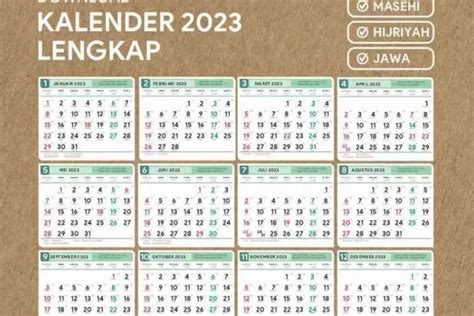 Berikut Kalender Jawa 2023 Lengkap Dengan Hari Besar Kobaran
