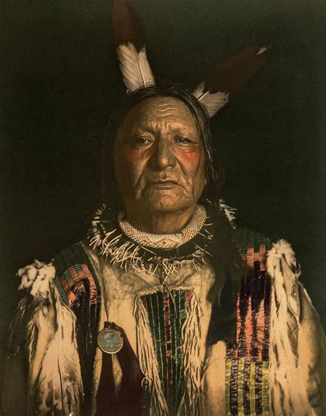 Not Afraid Of The Pawnee Yanktonai Sioux Chief Painting By De Lancey