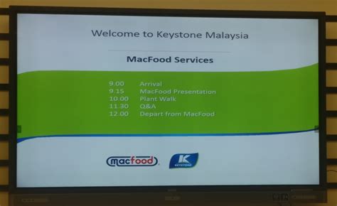 Visit To Mac Food Services Malaysian Institute Of Food Technology