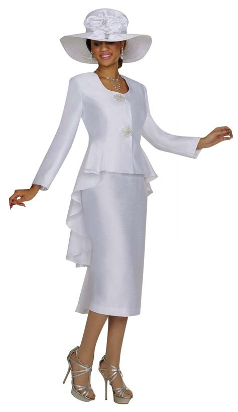 Pin On 2 Pc White Jacket And Skirt Suit