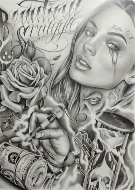 Pin By Fear On Love Arte Chicano Drawings Chicano Art Tattoos