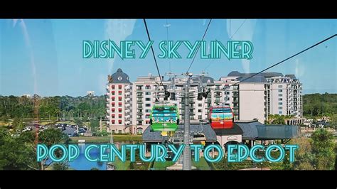 Disney Skyliner Pop Century To Epcot Full Ride 2021 Youtube